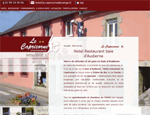 Tablet Screenshot of hotel-lecapricorne.com